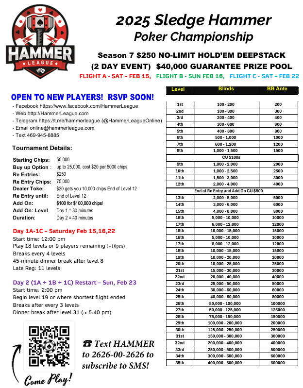 SLEDGEHAMMER TOURNAMENT